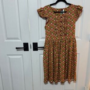 Matilda Jane Green and Orange Patterned Dress